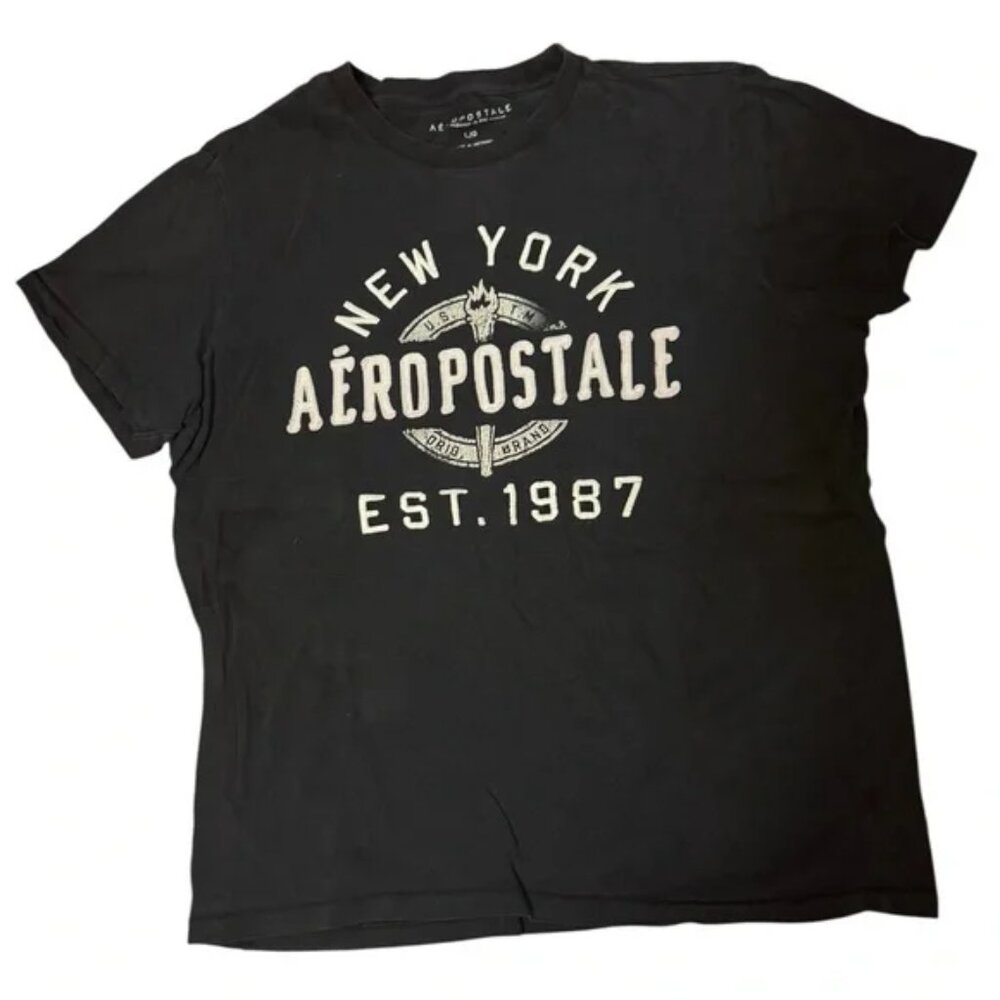 Aeropostale Black New York Tee